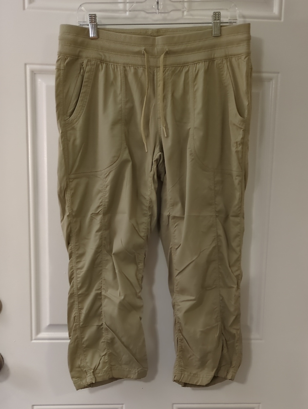 The North Face Women's Tan Capris with Drawstring Waist